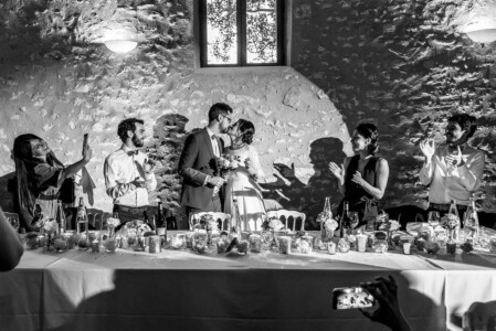 Entrée des mariés au vin d'honneur