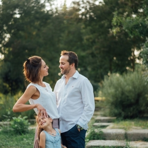 Famille en shooting photo